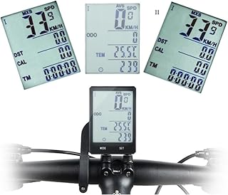 CRAFTHROU Bicicleta Estatica Para Ejercicios Velocímetro Preto Bicicleta Velocímetro Com Fio Computador De Bicicleta Tela Grande Aparelho Luz De Fundo Velocímetro