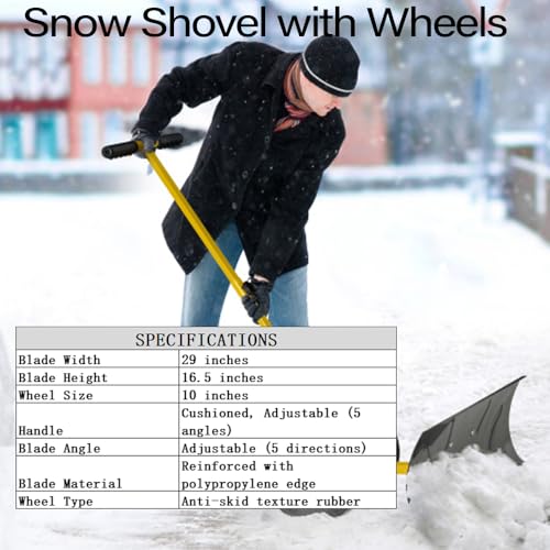 29-Inch Snow Pusher with 10