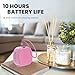 TWS Bluetooth Speaker Clear Loud Stereo Sound Portable Wireless Speaker with Lights IPX5 Waterproof Speakers BT5.3 Small Speakers Long Playtime for Home/Party/Outdoor/Beach Electronic Gadgets (Pink)