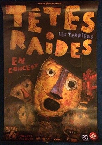Poster Têtes Raides album Les Terriens souvenir concert rock 80X120