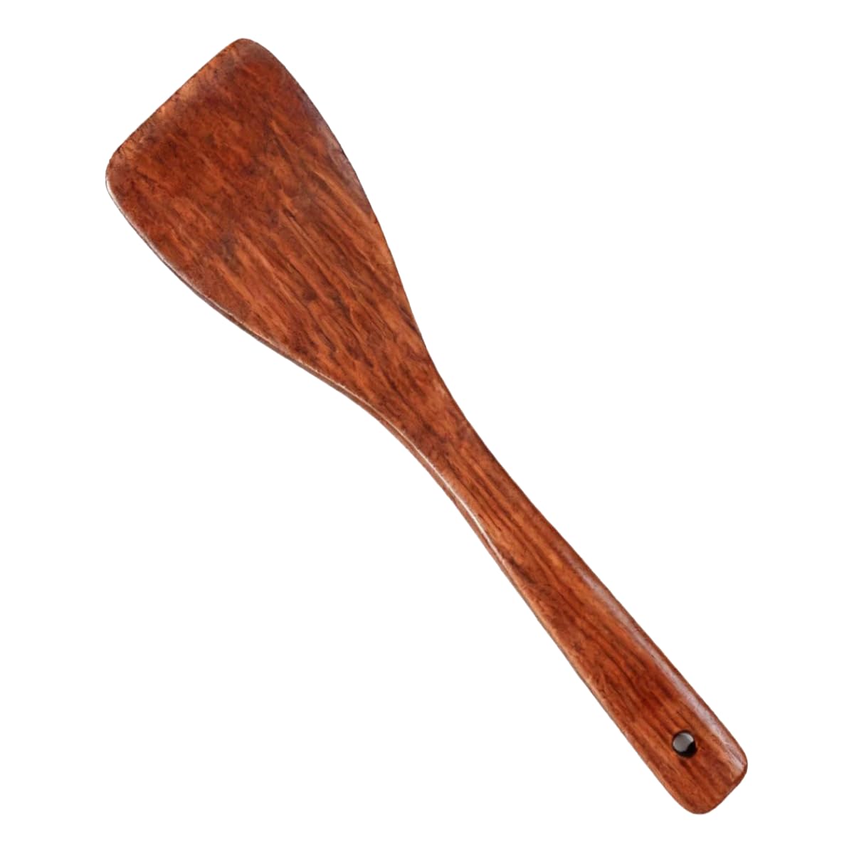 Solid wood large and small spatulas, spoons and kitchenware set of four pieces, wooden cooking tools (1, Inclined spatula)