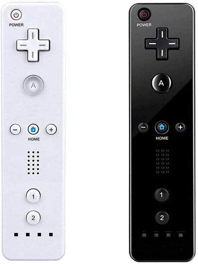 70% оƒƒ Dіѕсоunt Remote Controller for Wii U Console (Black and White，2 Packs)