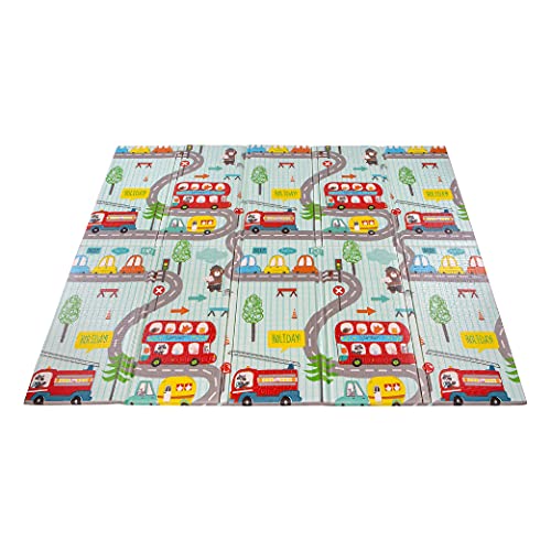 Alfombras Infantiles Calma Dragon Alfombra de Juegos Bebe Infantil Acolchada Plegable Antideslizante y Antigolpe 200 x 180 x 1.5cm Manta de Juegos...