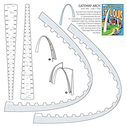 American Landmarks: Miniature Models to Cut and Assemble (Dover Origami Papercraft) - Image 4