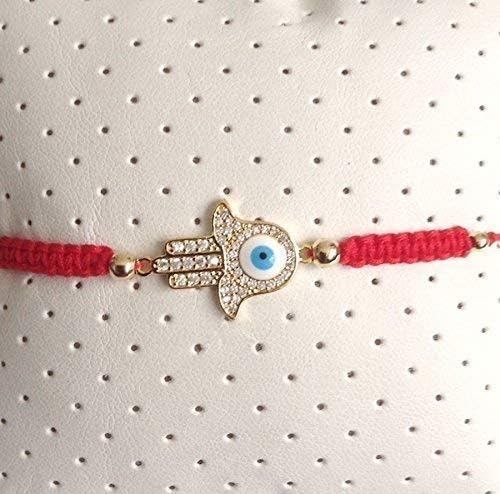 Pulseras Mal de Ojo Evil Eye Hamsa Hand Kabbalah Red String for Women - Image 2