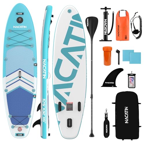 NACATIN Inflable Stand Up Paddle Board SUP (azul)
