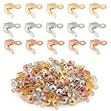 accessori bigiotteria milano PRATICO E PRATICO: Puoi attaccare il chiusure per collane all'estremità di un cordino annodato per nascondere il nodo e creare un anello per collegare le chiusure. Il design con perline all'esterno della chiusura lo rende perfetto per i tuoi gioielli e cattura le perline in caso di rottura della collana, impedendone la caduta.