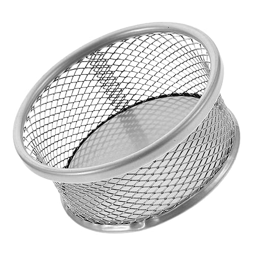 Cabilock Metal Paper Clip Holder Mesh Storage Basket for Desk Organization Multi Functional Office Supply Container for Household Storage and Sundries Dispensing