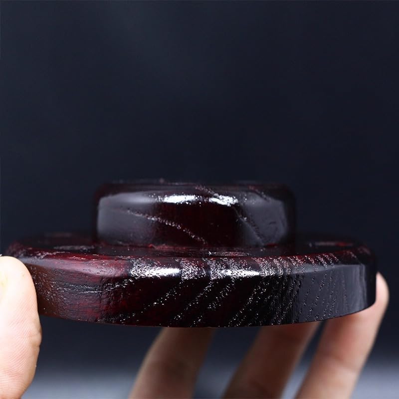 2 sets fly cake furniture fly tying wood handy storage tool enable to hold 9 flies ashtree solid wood portable base