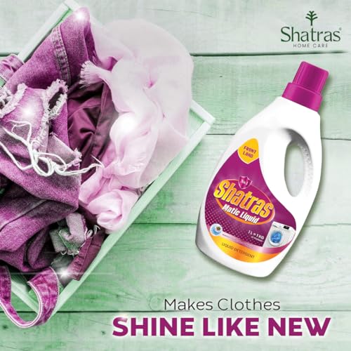 Image of SHATRAS Matic Top Load Liquid Detergent | Stian Remover | 99.9% Germ Protection | Bio Stain Power & Ultra Color Care (Pink 9)