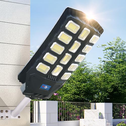 La mejor selección de Reflector solar los más recomendados. 42 1800W Lámpara Solar Para Exterior,Lampara Solar Potente Focos Para Exterior,Sensor de Movimiento Luces Para Jardin Solares, Adecuada Para Garaje, Carretera,Senderos, Jardín y...