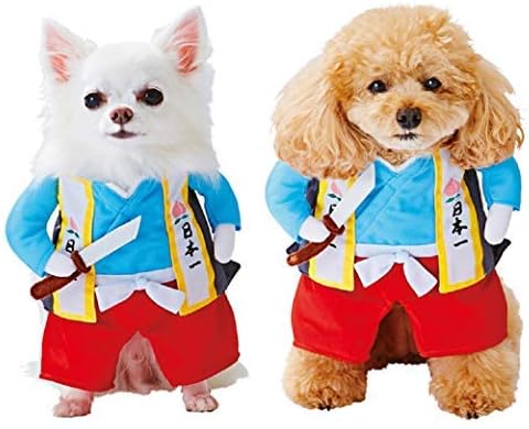ドッグウェア 変身服 桃太郎 武士 猫 犬服 ペット服 店内限界値引き中 セルフラッピング無料 面白い かわいい かっこいい コス チューム クリスマス 仮装 2足歩行 ギフト プレゼント S 中型犬 コスプレ服 出掛け 小型犬 ソフト 散歩