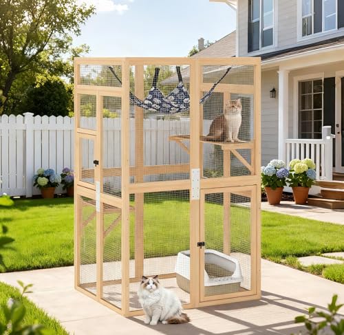 Nyeekoy Wooden Cat Catio