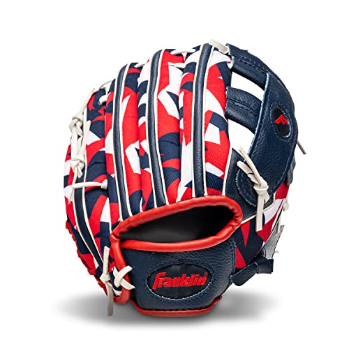 Image of Franklin Sports Kids Baseball Gloves - RTP Youth Teeball Glove + Ball Set - Boys + Girls Teeball Mitt Set - Kids + Toddlers - 9.5 inch