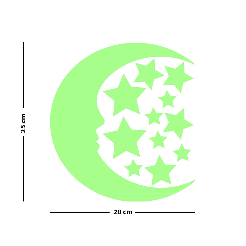 Glow Stickers, Moon, 25x20 - Image 4
