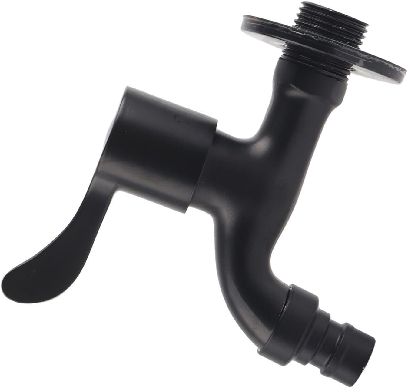 304ステンレススチール製ブラック壁掛け式蛇口、浴室洗濯機用ガーデン水栓(Black-01)