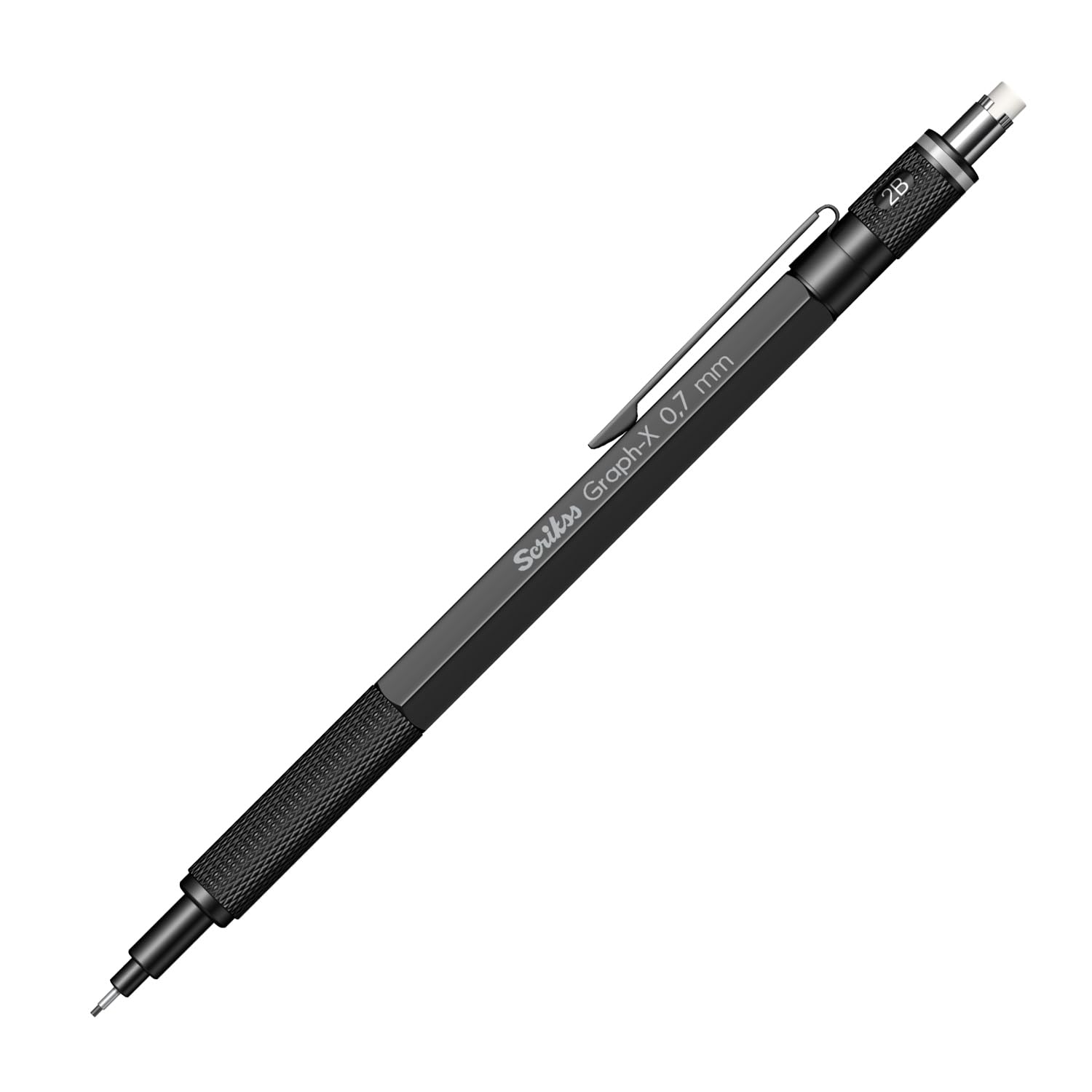 Scrikss Office Graphx Mekanik Kurşun Kalem Mat Siyah 0.7 Mm