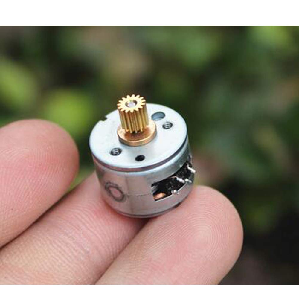 10 * miniaturowy dwufazowy czterożyłowy silnik krokowy 15 mm silnik krokowy mały 2-fazowy 4-przewodowy silnik
