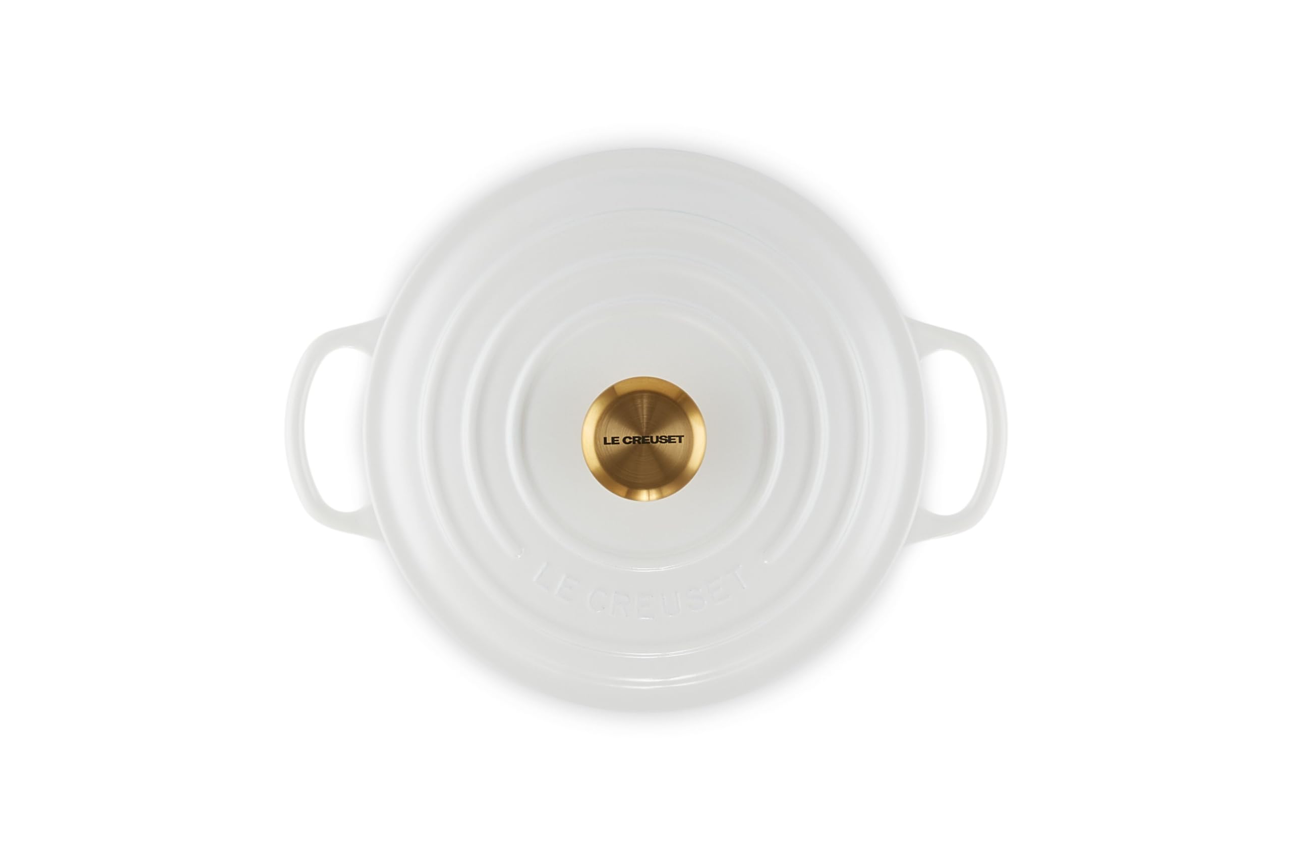 Le Creuset Signature Cocotte ronde en fonte émaillée 20 GLD Blanc