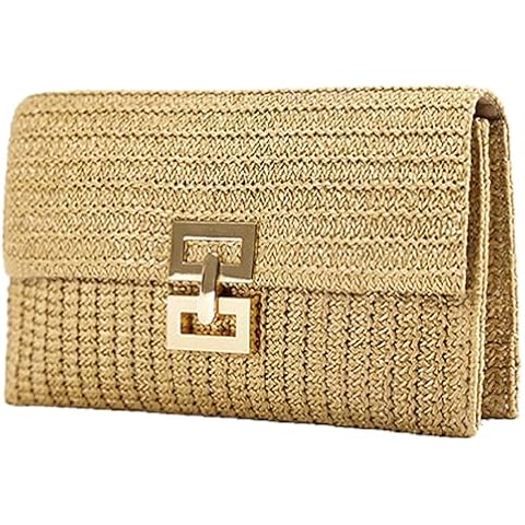 Avilego Straw Handbags for Women Straw Clutch Summer Bag Beach Bag Casual Straw Purses 2024 Cover