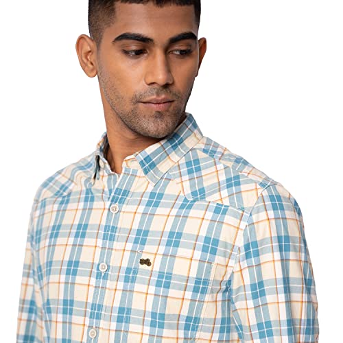 Buy Royal Enfield Checks Cotton Regular Fit Mens Casual Wear Shirt at Amazon.in