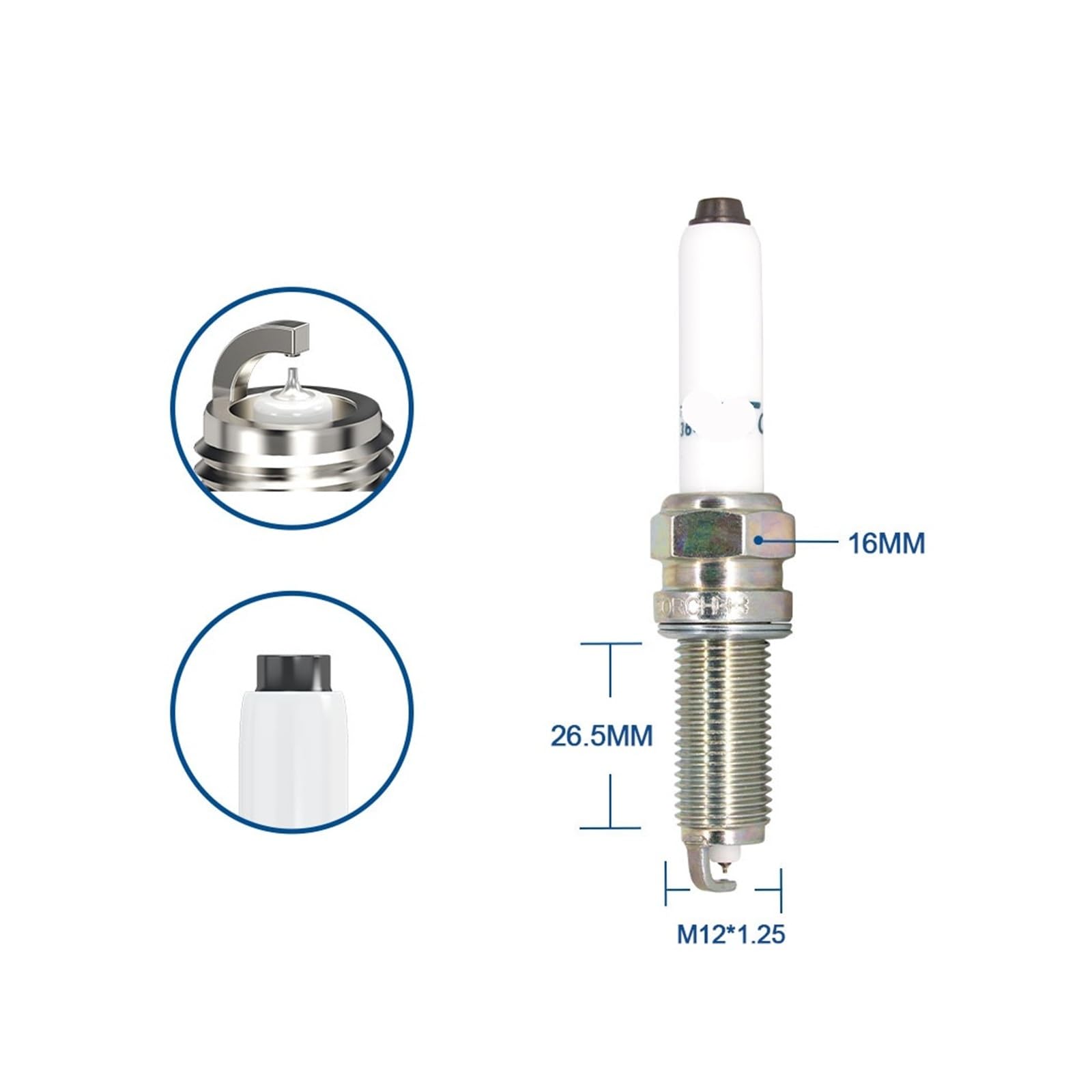 Bujías de iridio XH8EIP-7 (2-8 unidades) for 3707100WEC05 ILKER8C7G (repuestos for automóviles)(6 pieces with box)