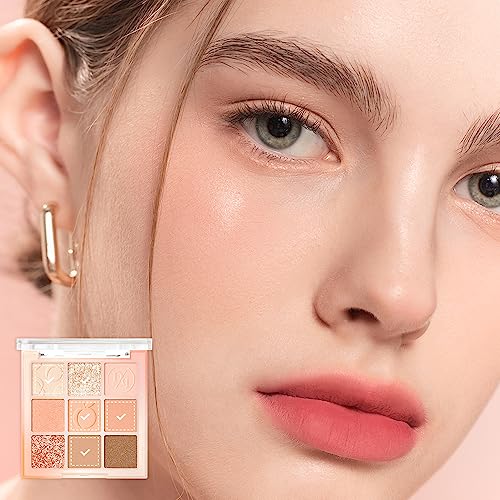 Dasique Shadow Palette #14 Peach Squeeze L Cruelty-Free L Cruelty-Free L 9 Blendable Shades In Smooth Matte And Shimmer Finishes With Gorgeous Pearls #TOP4