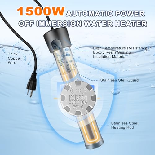 Kit de ducha portátil para camping HeiPen con batería recargable de 6000mAh y pantalla LED inteligente, para camping, senderismo, RV, playa y viajes miniatura 4