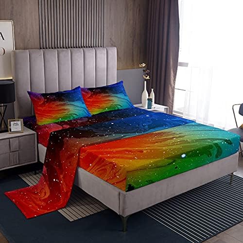 Gamer Sheet Set For Kids Single Size Boys Gaming Sheets Modern Video Game Controller Bed Sheet Set Super Soft Blue Red Gamer Console Bed Set, Microfiber, Easy Wash