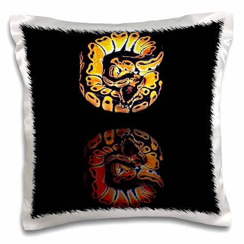 3dRose Snakes-Ball Python (pc-887-1) Pillow Case, White