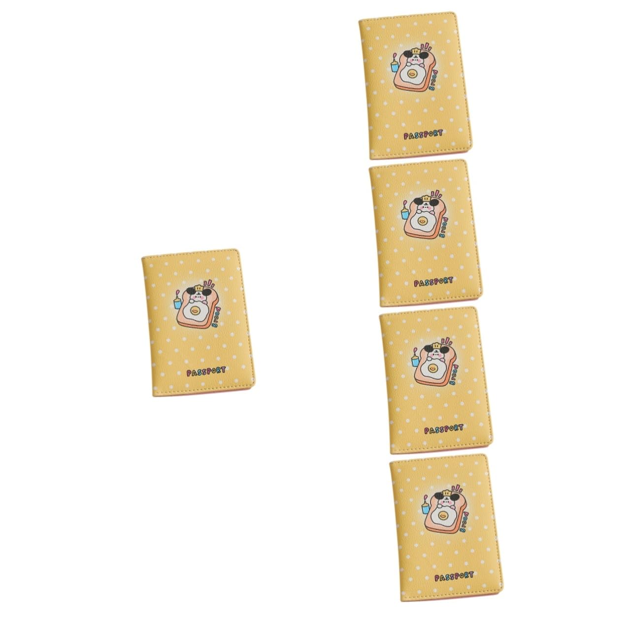 EXCEART 5piezas Cartera De Pasaporte Organizador De Viaje Portátil Múltiples Compartimentos Protector De Documentos Antirrobo RFID para Estudiantes y Viajeros