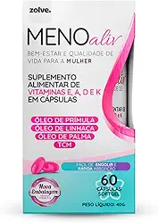 Meno Aliv Tratamento para Menopausa- 500mg - 60 Capsulas
