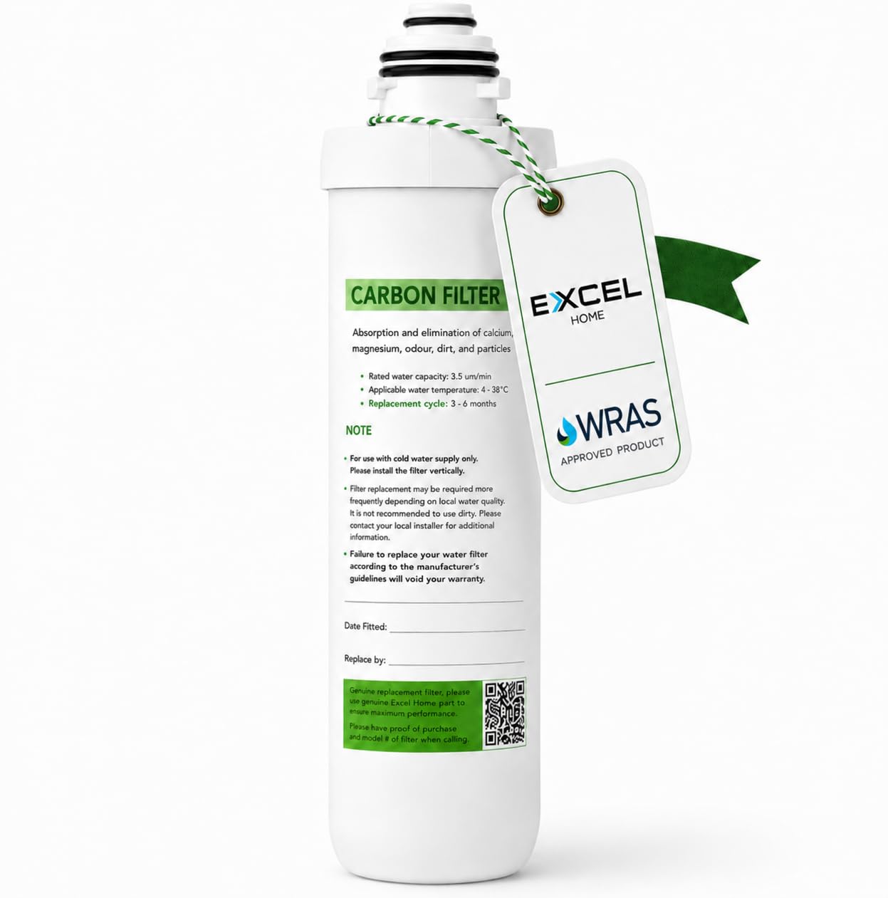 Filtro de carbono para grifo de agua hirviendo: agua pura con Excel Home