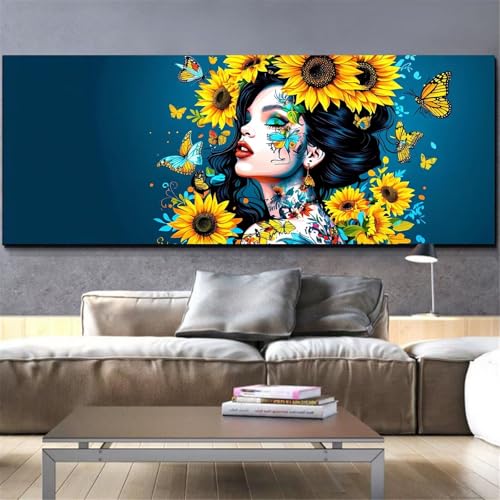 Kit complet diamond painting fille et adulte pour personnaliser un mur