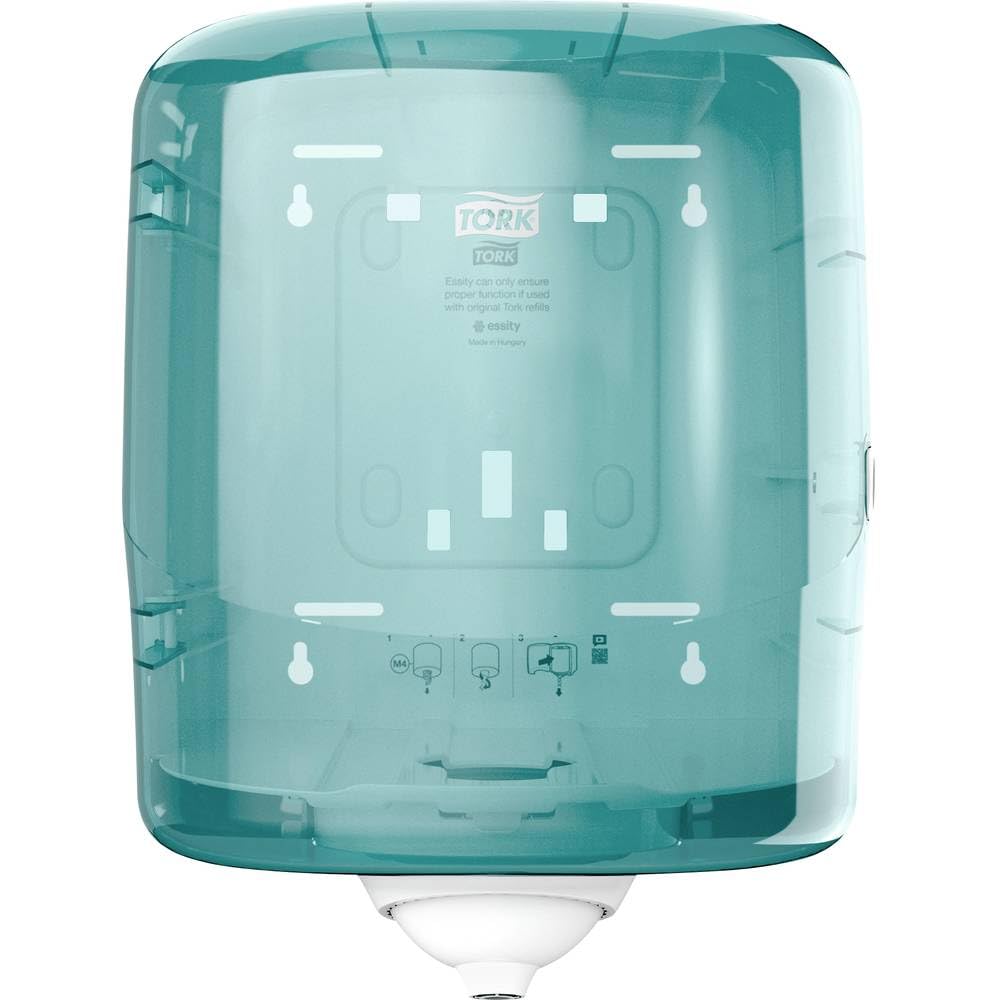 Tork Reflex Unique Feuille Turquoise Distributeur à Dévidage Central 473180 Blanc/Turquoise