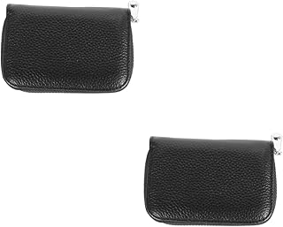 2 Peças Porta-Carteira Curta Porta-Cartões Fino Porta-Cartões Carteira De Crédito Porta-Cartões Masculino Porta-Cartões Carteira Pequena Porta-Cartões Para Mulheres Bolsa Pequena