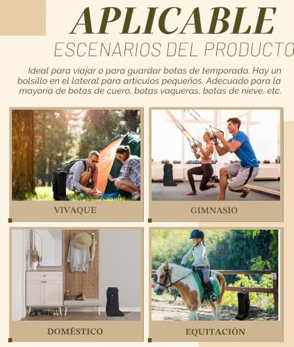 Bolsas de almacenamiento para botas de tela Oxford y cuero de alta calidad 7