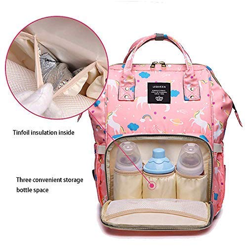 Image of Diaper Bag /Mother Backpack for Travel (Printed Peach) Prints and Colours May Vary