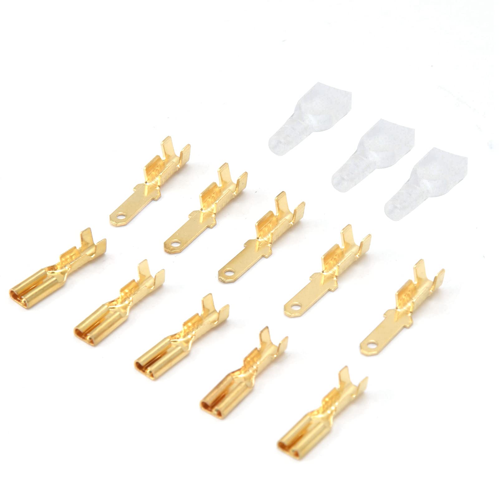 Spade Connectors Brass Wire Terminal Block Crimp Sleeve Electrical Supplies 2.8mm Applicable Wire Terminals Equipment