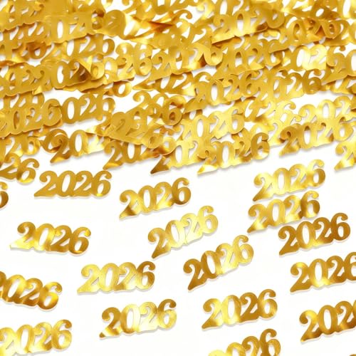 Graduation Confetti 2026 Congrats Grad Confetti Class of 2026 60g Gold Glitter Graduation Table Scatter Centerpiece for Graduation Party Decorations Senior High School Celebration Party Supplies