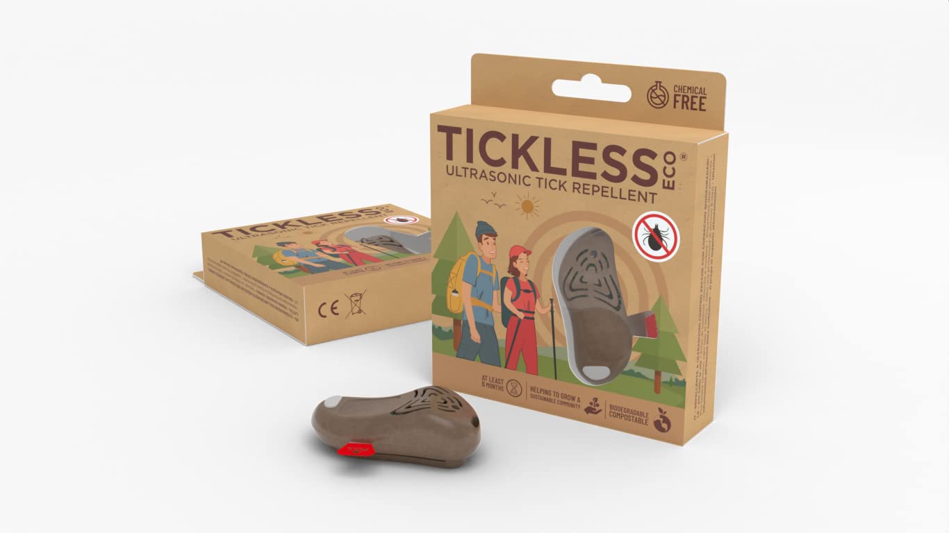Tickless ECO - Biologisch abbaubares Ultraschall-Zecken- und Flohschutzmittel - Braun