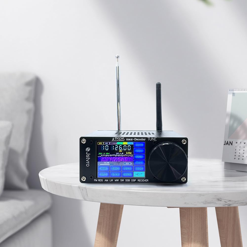 SI4732 ATS-25 Max-Decoder FM RDS AM LW MW SW SSB DSP Receiver V4.16 CW RTTY WiFi Li-Po 3000mAh