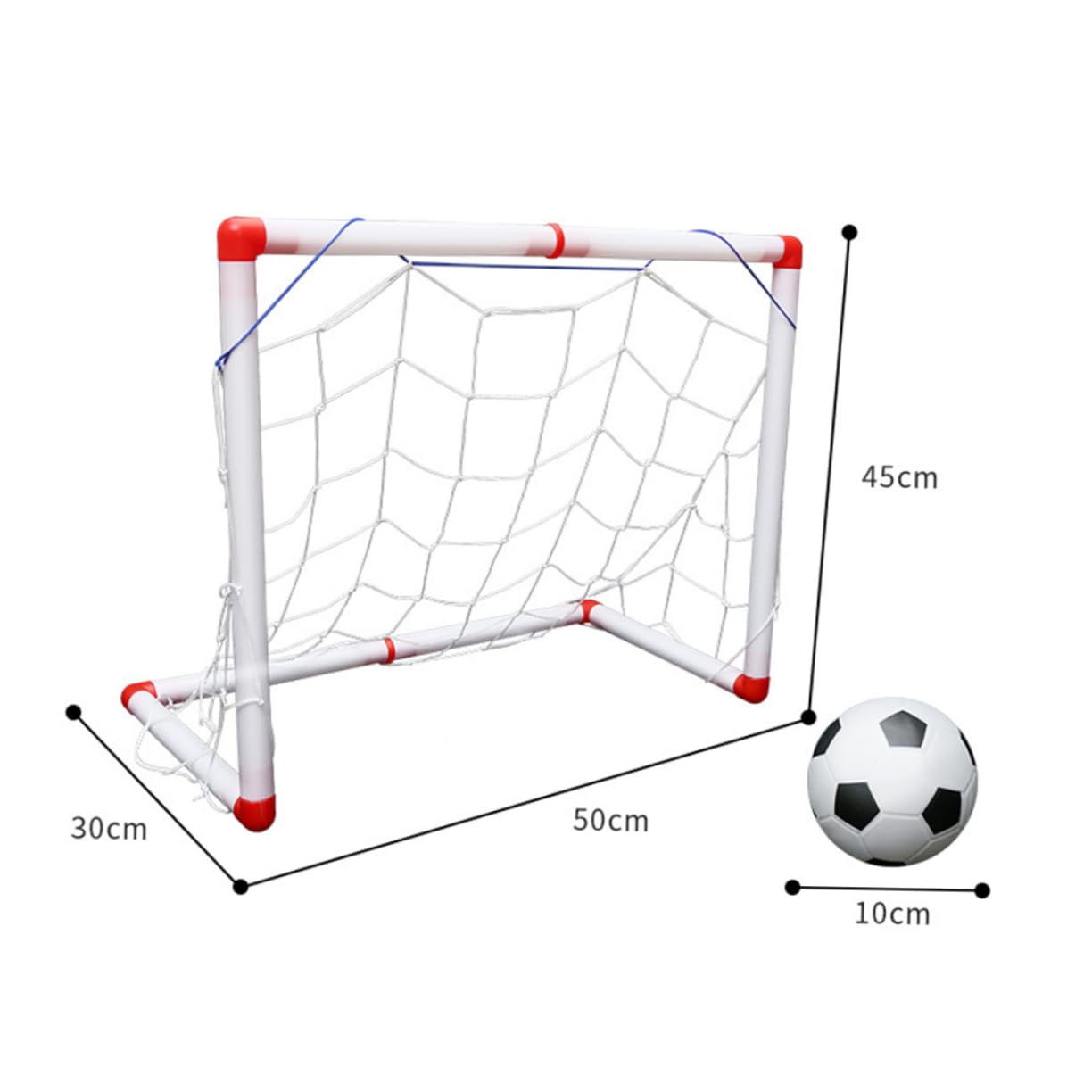 KOMBIUDA Portable Soccer Goal Net Mini Football Goal for Boys and Girls Easy to Carry Sports Toy for Family Games