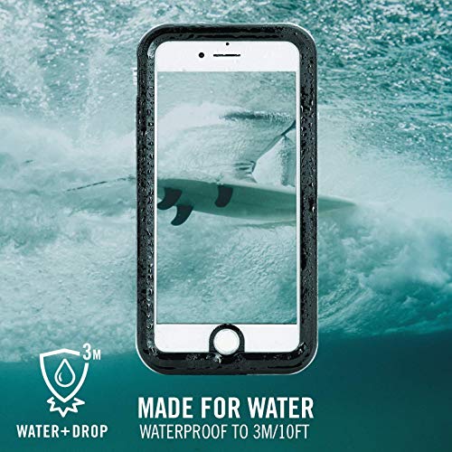 Hitcase Shield Link Iphone 7 / 8 Case -Thinnest Waterproof Protective Aluminum Case / Durable Mountable Snowproof Underwater Cover Compatible With Magnetic Lens Fully Sealed Screen Protector-Black #TOP1