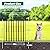 GILPWA 10 Panels Decorative Garden Fence, 32in(H)×24Ft(L) Heavy Duty Twist Outdoor Dog Fence Rustproof Metal Square Tube No Dig Animal Barrier Border Fencing for Temporary Yard Patio Landscape