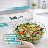 VIRSUS Folia spożywcza, 300 m x 30 cm, Made in Italy, tworzywo sztuczne, FOOD_WRAP, rolka foliowa, folia spożywcza, 64735031