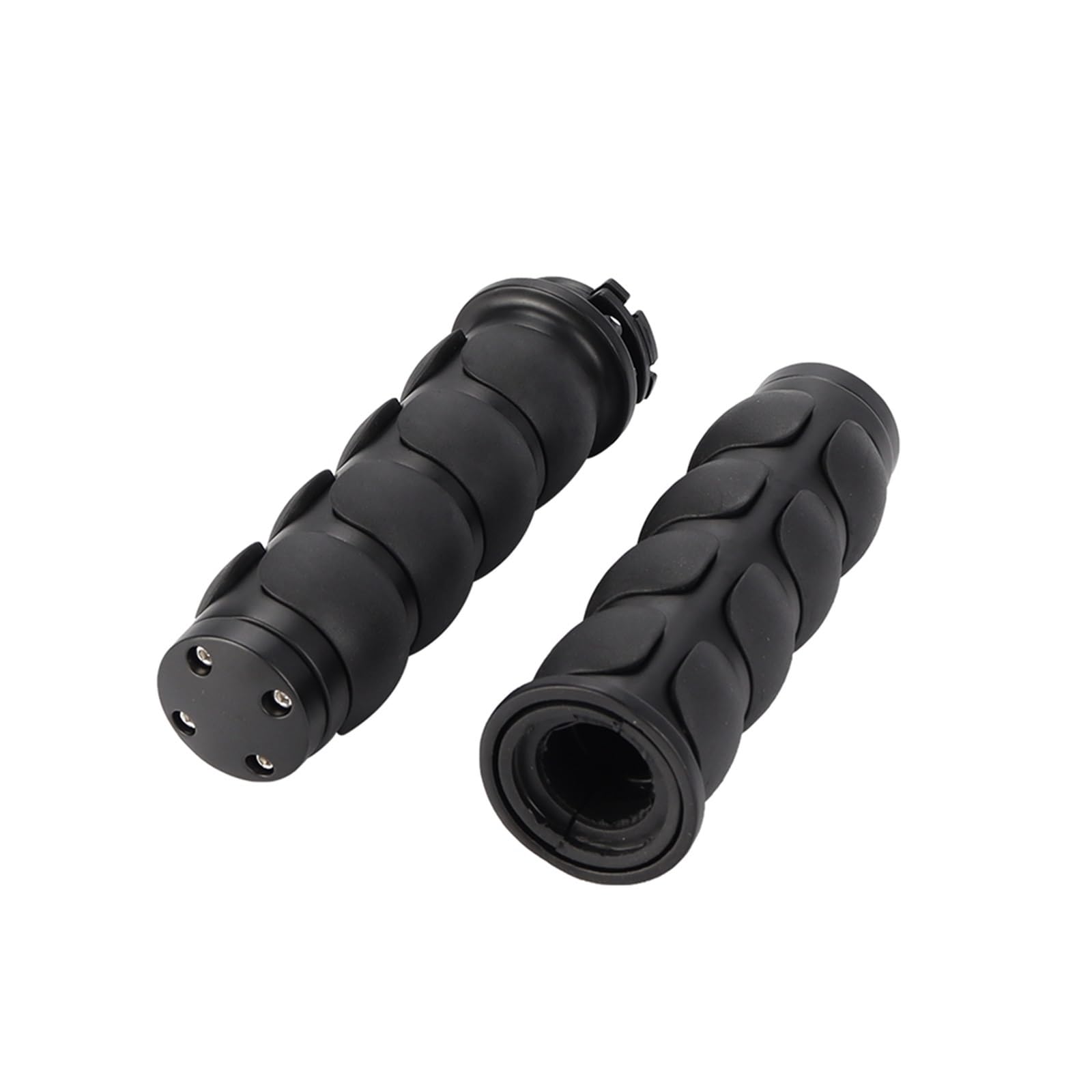 Poignée moto 22mm noir avec embout de guidon anti vibration pour M109R Glide