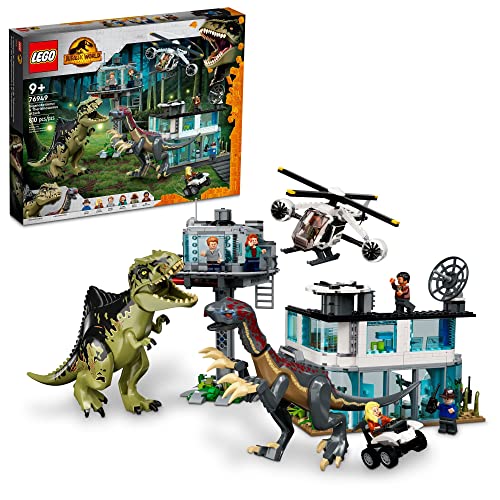 Construcción, Video On Demand LEGO Kit de construcción Jurassic World 76949 Ataque del Giganotosaurio y el Therizinosaurio (658 Piezas)