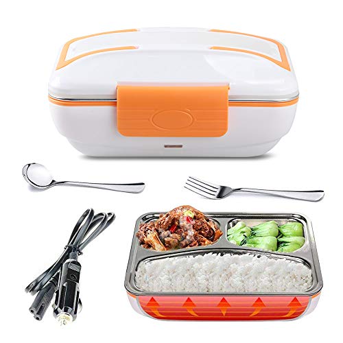 LOHOME Electric Heating Lunch Box - Insulated Car Lunch Box Bento Meal Heater
