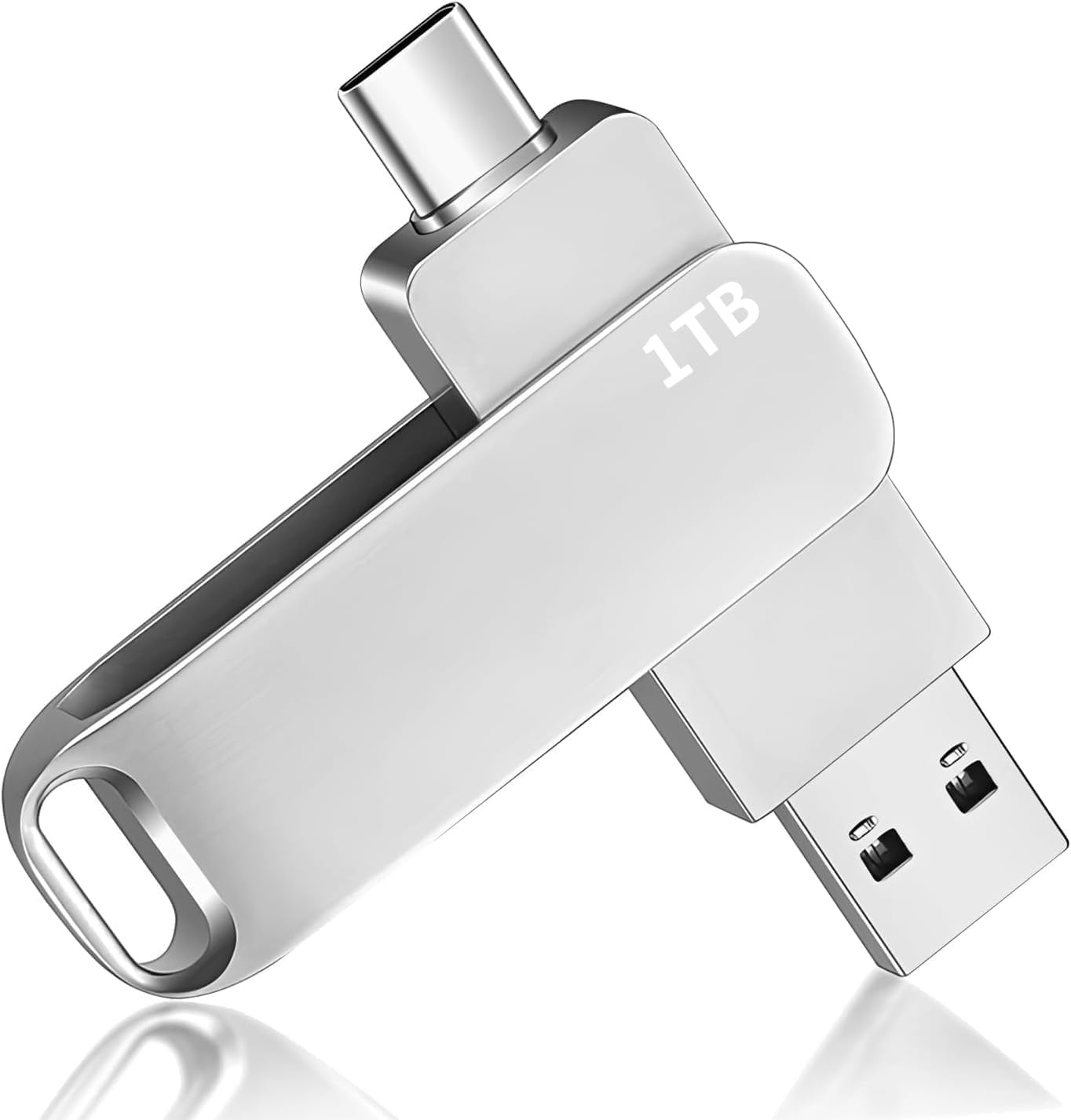 USBメモリ 1TB USBメモリ 大容量 高速Type-C 二合一 両用 メモリー フラッシュメモリ 外付けメモリ usb 1tb 360度回転